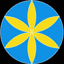 Six Pointed Star - Central Cross Axis in Di-Tetrahedral Geometry of 2-d Flower of Life Pattern - Visualize 'Omni-Dimensonally'