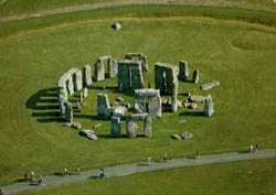 Aerial View of Stonehenge Monuments