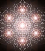 Metatrons Cube Overlaid with Grids