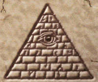 Pyramid With All Knowing All Seeing Eye Blazing - Ancient Future Earth Star Wisdom