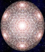 Holographic Sphere Overlaid With Metatrons Cube