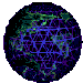 Planet Earth Overlaid With Grid Network - Just Graphics
